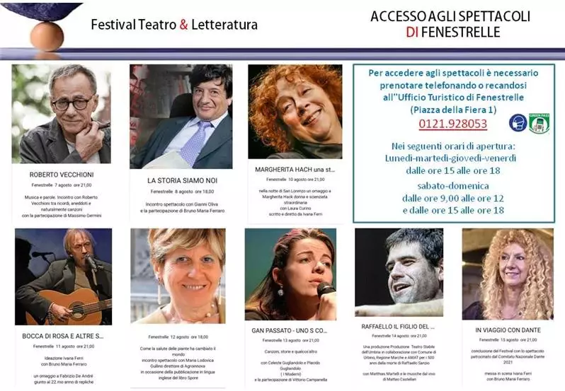 Festival Teatro & Letteratura 2021 a Fenestrelle