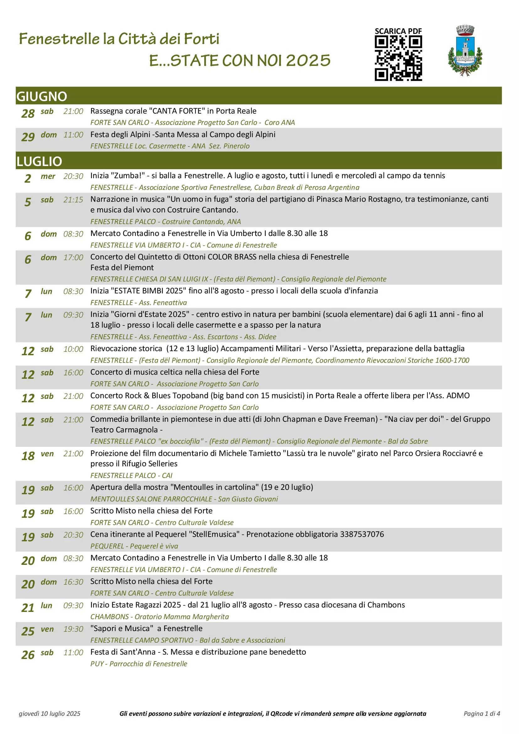 prima pagina